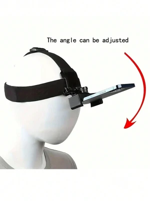 Bks Adjustable Head-Mounted Phone Stand With Fixed Snap Camera Mount For iPhone Android Devices Hands-Free Viewing Bks Adjustable Head-Mounted Phone Stand With Fixed Snap Camera Mount For iPhone Android Devices Hands-Free Viewing