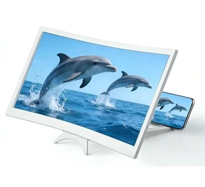 Bks 3D Curved Screen Magnifier HD Mobile Video Amplifier Projector Stand Bracket for All Smartphones White Bks 3D Curved Screen Magnifier HD Mobile Video Amplifier Projector Stand Bracket for All Smartphones White