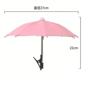Bks Portable Phone Holder Umbrella, Waterproof Anti-Glare Mini Sun Shade With Stand, UV Protection Outdoor Visor For Light Rain, Travel Camping Beach Car Accessory Gift Bks Portable Phone Holder Umbrella, Waterproof Anti-Glare Mini Sun Shade With Stand, UV Protection Outdoor Visor For Light Rain, Travel Camping Beach Car Accessory Gift