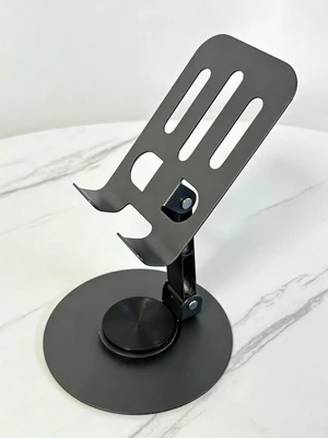Bks 360 Rotatable Dual-Color Metal Phone Stand Adjustable Desktop Holder Non-Slip Lightweight Smartphone Accessory Bks 360 Rotatable Dual-Color Metal Phone Stand Adjustable Desktop Holder Non-Slip Lightweight Smartphone Accessory