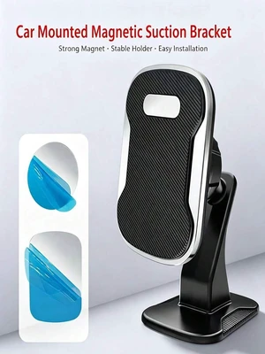 Bks Car Magnetic Phone Holder Universal Dashboard Mount Multi-Function Adhesive Stand Center Bks Car Magnetic Phone Holder Universal Dashboard Mount Multi-Function Adhesive Stand Center