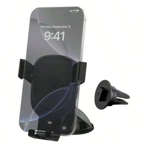 Bks 3-in-1 Universal Suction Cup Phone Mount for Car Dashboard Windshield Vent, 360 Adjustable Stand Holder Compatible with iPhone Android Bks 3-in-1 Universal Suction Cup Phone Mount for Car Dashboard Windshield Vent, 360 Adjustable Stand Holder Compatible with iPhone Android
