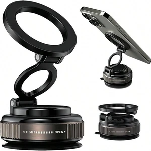 Bks Universal Suction Cup Magnetic Phone Holder, Foldable 360 Rotating Car Mount, Strong Adsorption Easy Install Stable Stand for Dashboard Windshield Bks Universal Suction Cup Magnetic Phone Holder, Foldable 360 Rotating Car Mount, Strong Adsorption Easy Install Stable Stand for Dashboard Windshield