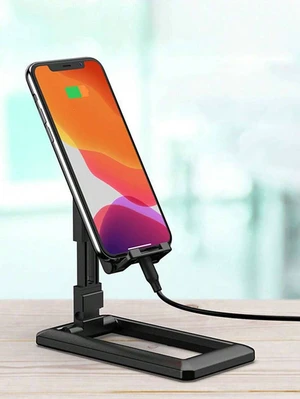 Bks Foldable Adjustable Desk Phone Stand Holder Compatible With iPhone Android Devices Desktop Mount Gift Bks Foldable Adjustable Desk Phone Stand Holder Compatible With iPhone Android Devices Desktop Mount Gift