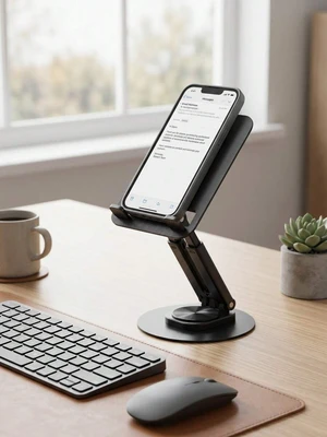 Bks Adjustable Foldable Minimalist Phone Stand Stable Non-Slip Desktop Holder Portable Hands-Free For iPhone Android Tablet Office Home Travel Bks Adjustable Foldable Minimalist Phone Stand Stable Non-Slip Desktop Holder Portable Hands-Free For iPhone Android Tablet Office Home Travel