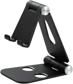 Bks Alloy Luxury Black Metal Adjustable Phone Stand, Premium Aluminum Foldable Desktop Holder In Black, Silver, Gold, Rose Gold With Dual-Hinge Design For Phones, Tablets Spring Gift Bks Alloy Luxury Black Metal Adjustable Phone Stand, Premium Aluminum Foldable Desktop Holder In Black, Silver, Gold, Rose Gold With Dual-Hinge Design For Phones, Tablets Spring Gift