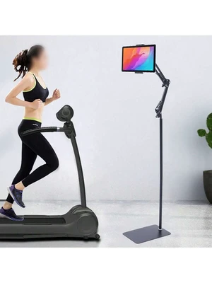 Bks Height Adjustable Tablet Holder Floor Stand Multi-Functional Design Compatible With iPad Android Phone Black Bks Height Adjustable Tablet Holder Floor Stand Multi-Functional Design Compatible With iPad Android Phone Black