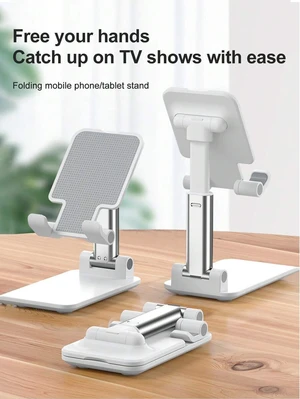 Bks Dual-Fold Phone Stand, Adjustable Desktop Holder for Tablet and Smartphone, Fully Flexible Foldable Design Bks Dual-Fold Phone Stand, Adjustable Desktop Holder for Tablet and Smartphone, Fully Flexible Foldable Design
