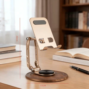 Bks Luxury Foldable 360° Rotating Metal Phone Stand Multi-Angle Support Portable Design Anti-Slip Silicone Pad Lightweight Hollow Bks Luxury Foldable 360° Rotating Metal Phone Stand Multi-Angle Support Portable Design Anti-Slip Silicone Pad Lightweight Hollow