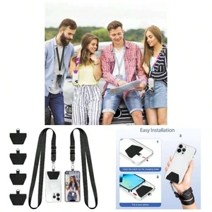 Bks Phone Lanyard Neck Strap Universal Adjustable Case for Most Smartphones Key ID Badge Holder 2 Pack Black Bks Phone Lanyard Neck Strap Universal Adjustable Case for Most Smartphones Key ID Badge Holder 2 Pack Black