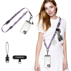 Bks Boho Universal Phone Lanyard, Nylon Adjustable Cell Phone Crossbody Strap Detachable Women Men Cellphone Lanyards Around Neck With Patches, Most Smartphones, Boho Colorful Bks Boho Universal Phone Lanyard, Nylon Adjustable Cell Phone Crossbody Strap Detachable Women Men Cellphone Lanyards Around Neck With Patches, Most Smartphones, Boho Colorful