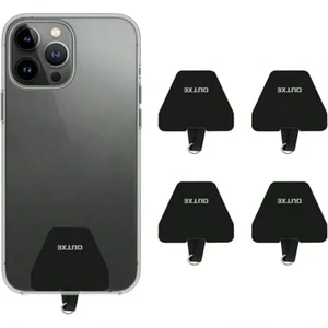 Bks Universal Phone Lanyard Replacement Tether Tab 4 Pack Black Anti-Tear PVC Patch for Smartphone Case with Charging Port Access Bks Universal Phone Lanyard Replacement Tether Tab 4 Pack Black Anti-Tear PVC Patch for Smartphone Case with Charging Port Access