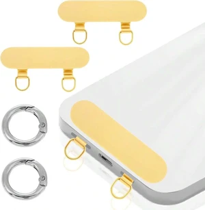 Bks 2 Pack Metal Phone Tether Tabs Double Buckle Ring Strap Connector with Spring Hook for Universal Case Replacement Bks 2 Pack Metal Phone Tether Tabs Double Buckle Ring Strap Connector with Spring Hook for Universal Case Replacement
