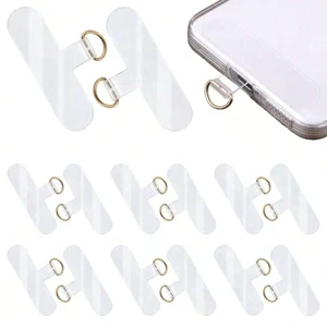 Bks 12 Pack Universal Phone Lanyard Tabs Clear Strap Holder No Adhesive for Smartphone Case Charging Port Replacement Part Bks 12 Pack Universal Phone Lanyard Tabs Clear Strap Holder No Adhesive for Smartphone Case Charging Port Replacement Part