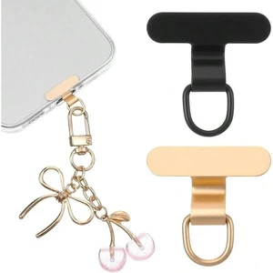 Bks 2PCS Alloy Metal Phone Lanyard Tab Patch Universal Crossbody Wristband for All Cases Black Bks 2PCS Alloy Metal Phone Lanyard Tab Patch Universal Crossbody Wristband for All Cases Black