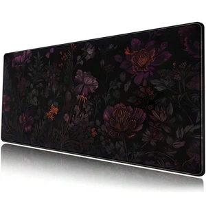 Bks Dark Cottagecore Desk Mat Black Purple Flower XL Mouse Pad Large Gaming Mousepad Extended Vintage Aesthetic Desk Pad Keyboard Mouse Mat For Work Game Office Decor Bks Dark Cottagecore Desk Mat Black Purple Flower XL Mouse Pad Large Gaming Mousepad Extended Vintage Aesthetic Desk Pad Keyboard Mouse Mat For Work Game Office Decor