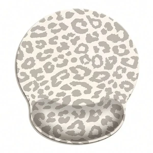 Bks Ergonomic Mouse Pad Leopard Print Design 25x23cm Non-Slip Surface for Office Home Desk Computer Accessories Bks Ergonomic Mouse Pad Leopard Print Design 25x23cm Non-Slip Surface for Office Home Desk Computer Accessories