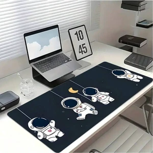 Bks 60cm*35cm*3mm Gaming Mouse Pad With Cute Q-Version Anime Astronauts - Non-Slip Rubber Base, Washable Surface & Space-Themed Desk Mat Bks 60cm*35cm*3mm Gaming Mouse Pad With Cute Q-Version Anime Astronauts - Non-Slip Rubber Base, Washable Surface & Space-Themed Desk Mat