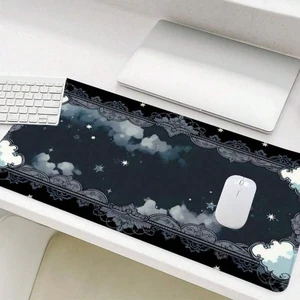 Bks Gothic Retro Window Cloud Scenery Mouse Pad, Rectangle Gaming Desk Mat, Non-Slip Rubber Base Stitched Edge for Home Office Game Room Bks Gothic Retro Window Cloud Scenery Mouse Pad, Rectangle Gaming Desk Mat, Non-Slip Rubber Base Stitched Edge for Home Office Game Room