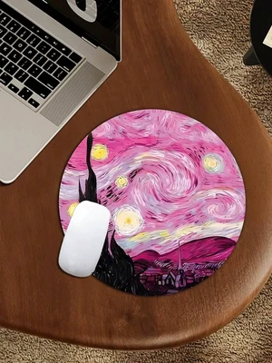Bks Round Mouse Pad, High-Quality Texture Custom Thick Design, Lycra Fabric Washable Surface, Anti-Slip Rubber Base, Creative Personalized Wireless Mouse Pad For Computer Bks Round Mouse Pad, High-Quality Texture Custom Thick Design, Lycra Fabric Washable Surface, Anti-Slip Rubber Base, Creative Personalized Wireless Mouse Pad For Computer