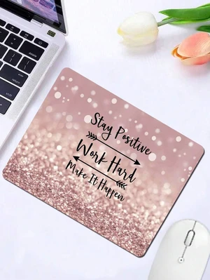 Bks 1pc Slogan Graphic Rubber Mouse Pad Non-Slip Base for Laptop and PC Bks 1pc Slogan Graphic Rubber Mouse Pad Non-Slip Base for Laptop and PC