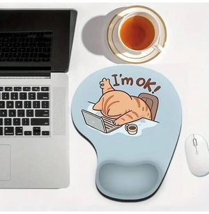 Bks Ergonomic Mouse Pad With Silicone Wrist Rest, Non-Slip Base for Computer Laptop Office Home Use Bks Ergonomic Mouse Pad With Silicone Wrist Rest, Non-Slip Base for Computer Laptop Office Home Use