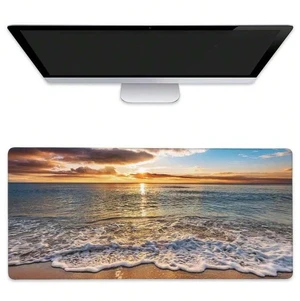 Bks Large Extended Gaming Mouse Pad Ocean Beach Sunrise Desk Mat Stitched Edges Non-Slip Rubber Base Keyboard Pad For Laptop PC 35.4 X 15.7 Inches Bks Large Extended Gaming Mouse Pad Ocean Beach Sunrise Desk Mat Stitched Edges Non-Slip Rubber Base Keyboard Pad For Laptop PC 35.4 X 15.7 Inches