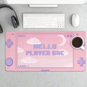 Bks XL Extended Mouse Pad 11.81x27.56 Inch Non-Slip Gaming Keyboard Mat Pastel Pink for Home Office Bks XL Extended Mouse Pad 11.81x27.56 Inch Non-Slip Gaming Keyboard Mat Pastel Pink for Home Office