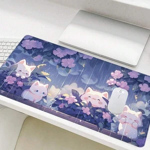 Bks Large Rectangle Mouse Pad, Non-Slip Gaming Mousepad, Cat Pattern Desk Mat, Stitched Edges for Office Home Bks Large Rectangle Mouse Pad, Non-Slip Gaming Mousepad, Cat Pattern Desk Mat, Stitched Edges for Office Home