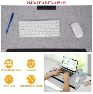 Bks Large Extended Gaming Mouse Pad Soft Felt Desk Mat Non-Slip Anti-Scratch Keyboard Surface for Work and Play Bks Large Extended Gaming Mouse Pad Soft Felt Desk Mat Non-Slip Anti-Scratch Keyboard Surface for Work and Play