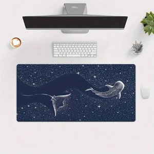 Bks XXL Whale Shark Desk Mat - Starry Sky Gaming Mouse Pad, Durable Rubber Base, Large Keyboard Surface for Office and Home Bks XXL Whale Shark Desk Mat - Starry Sky Gaming Mouse Pad, Durable Rubber Base, Large Keyboard Surface for Office and Home