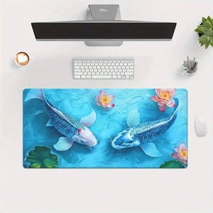 Bks Extra Large Gaming Mouse Pad 23.6x11.8 Inch High Definition Koi Fish Print Desk Mat Rubber Surface for PC Office Bks Extra Large Gaming Mouse Pad 23.6x11.8 Inch High Definition Koi Fish Print Desk Mat Rubber Surface for PC Office