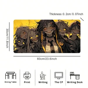 Bks Large Gaming Mouse Pad With Evil Girl Group Design Non-Slip Waterproof Rubber Base Desk Mat Durable Office Laptop Desktop Keyboard Mat Unique Gift For Gamers Bks Large Gaming Mouse Pad With Evil Girl Group Design Non-Slip Waterproof Rubber Base Desk Mat Durable Office Laptop Desktop Keyboard Mat Unique Gift For Gamers