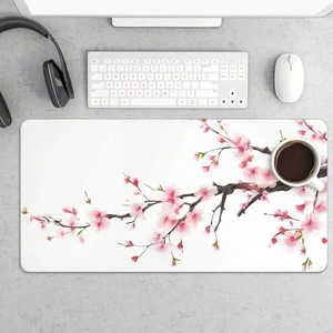 Bks Extended XL Mouse Pad White Cherry Blossom Design Non-Slip Gaming Desk Mat for Computer Laptop Bks Extended XL Mouse Pad White Cherry Blossom Design Non-Slip Gaming Desk Mat for Computer Laptop