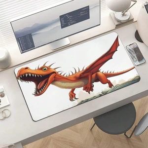 Bks Large Gaming Mouse Pad 24x12 Inch Pterodactyl Dinosaur Design Non-Slip Rubber Base Smooth Surface for Keyboard Laptop Office Home Bks Large Gaming Mouse Pad 24x12 Inch Pterodactyl Dinosaur Design Non-Slip Rubber Base Smooth Surface for Keyboard Laptop Office Home