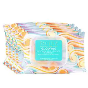 Vegan Face Cleansing Wipes, Makeup Remover Wipes w/Glycolic Acid, Aloe Vera & Coconut Water Exfoliating & Hydrating Facial Towelettes for All Skin Types (120 Count) Clean Beauty Cruelty-Free Vegan Face Cleansing Wipes, Makeup Remover Wipes w/Glycolic Acid, Aloe Vera & Coconut Water Exfoliating & Hydrating Facial Towelettes for All Skin Types (120 Count) Clean Beauty Cruelty-Free