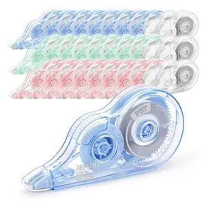 JEFURE 30 Pcs Colorful Core Correction Tape, 39.37 Ft White Wrong Out Tear-Resistant Bulk, Instant Corrections Easy to Use Applicator for School, Office, Note Taking, Journal (Tape Width 0.2 in) JEFURE 30 Pcs Colorful Core Correction Tape, 39.37 Ft White Wrong Out Tear-Resistant Bulk, Instant Corrections Easy to Use Applicator for School, Office, Note Taking, Journal (Tape Width 0.2 in)