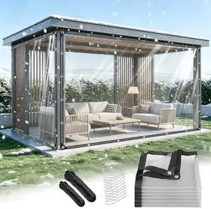 GZXAGZJ 14 MIL Clear Vinyl Tarp 4x6 ft Heavy Duty Clear Tarp Tear-Resistant Reinforced Edges Rustproof Grommets Windproof Waterproof Cover for Porch Patio Greenhouse Chicken Coop Outdoor Garden GZXAGZJ 14 MIL Clear Vinyl Tarp 4x6 ft Heavy Duty Clear Tarp Tear-Resistant Reinforced Edges Rustproof Grommets Windproof Waterproof Cover for Porch Patio Greenhouse Chicken Coop Outdoor Garden