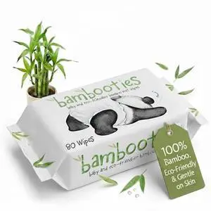 Bambooties Bamboo Baby Wipes Unscented, Plant based Diaper Wipes for Sensitive Skin, Water based Wipes Baby Sensitive Skin 80 count soft pack Bambooties Bamboo Baby Wipes Unscented, Plant based Diaper Wipes for Sensitive Skin, Water based Wipes Baby Sensitive Skin 80 count soft pack