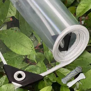 SHADEPLUS Clear Tarp 3'x6' 15MIL - Heavy-Duty Transparent Waterproof, Wind & Tear-Resistant Clear PVC Tarp Includes Cable Ties & Fixing Rope. Ideal for Terraces, Pavilions, Porches & More SHADEPLUS Clear Tarp 3'x6' 15MIL - Heavy-Duty Transparent Waterproof, Wind & Tear-Resistant Clear PVC Tarp Includes Cable Ties & Fixing Rope. Ideal for Terraces, Pavilions, Porches & More