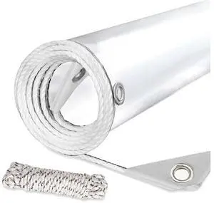 Clear Tarp Heavy Duty Waterproof, 14 Mil Thick PVC Vinyl Tarp with Grommets, Transparent Tarpaulin for Patio, Greenhouse, Porch Enclosure, and Outdoor Cover(3' x 5') Clear Tarp Heavy Duty Waterproof, 14 Mil Thick PVC Vinyl Tarp with Grommets, Transparent Tarpaulin for Patio, Greenhouse, Porch Enclosure, and Outdoor Cover(3' x 5')