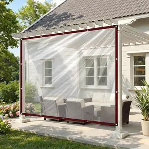Clear Tarp 4x8ft Heavy Duty Waterproof Tarps,Plastic Tarps with Grommets Clear Vinyl Tarp for Outdoor Patio Enclosure Chicken Coop Window Cover Transparent Tarpaulin for Porch Greenhouse Plant Clear Tarp 4x8ft Heavy Duty Waterproof Tarps,Plastic Tarps with Grommets Clear Vinyl Tarp for Outdoor Patio Enclosure Chicken Coop Window Cover Transparent Tarpaulin for Porch Greenhouse Plant