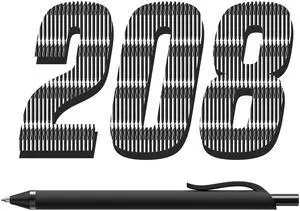 InkSlick 208 Pack Black Pens - Bulk Pens, Medium Point Ballpoint Pens, Smooth Ink, 1.0MM Retractable Click Pen for Waitress, Server, Office Black Ink InkSlick 208 Pack Black Pens - Bulk Pens, Medium Point Ballpoint Pens, Smooth Ink, 1.0MM Retractable Click Pen for Waitress, Server, Office Black Ink