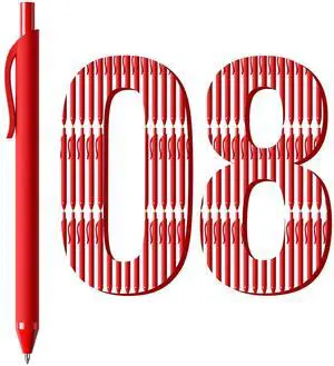 InkSlick 108 Pack Red Pens - Bulk Pens 1.0mm Medium Point Ballpoint Pens Smooth Writing No Bleed Retractable Red Ink Pen InkSlick 108 Pack Red Pens - Bulk Pens 1.0mm Medium Point Ballpoint Pens Smooth Writing No Bleed Retractable Red Ink Pen