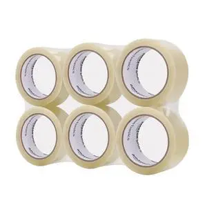 Shipping Packing Tape for Moving and Sealing Boxes, Clear, 1.9 in x 60.3 yards, 1.8mil Thickness, 6 Rolls Shipping Packing Tape for Moving and Sealing Boxes, Clear, 1.9 in x 60.3 yards, 1.8mil Thickness, 6 Rolls