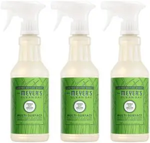 Mrs. MEYER'S CLEAN DAY Multi-Surface Everyday Cleaner, Fresh Cut Grass Scent, 16 Fl Oz Bottle - 3 Pack Mrs. MEYER'S CLEAN DAY Multi-Surface Everyday Cleaner, Fresh Cut Grass Scent, 16 Fl Oz Bottle - 3 Pack