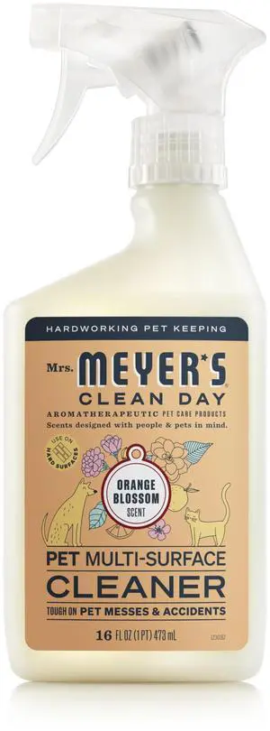 Mrs. MEYER'S CLEAN DAY Pet Multi-Surface Cleaner, Orange Blossom Scent, 16oz Mrs. MEYER'S CLEAN DAY Pet Multi-Surface Cleaner, Orange Blossom Scent, 16oz