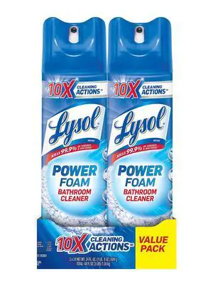 Lysol Bathroom Cleaner Spray, Blue, Island Breeze, 48oz (2X24oz) Lysol Bathroom Cleaner Spray, Blue, Island Breeze, 48oz (2X24oz)