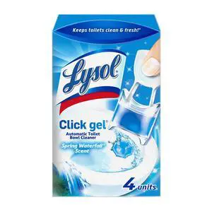 Lysol Click Gel Automatic Toilet Bowl Cleaner, Gel Toilet Bowl Cleaner, for Cleaning and Refreshing, Ocean Fresh, 6 Applicators per Pack Lysol Click Gel Automatic Toilet Bowl Cleaner, Gel Toilet Bowl Cleaner, for Cleaning and Refreshing, Ocean Fresh, 6 Applicators per Pack
