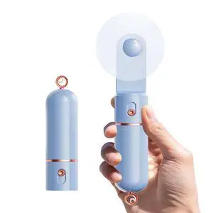 AOCOOLFAN Portable Handheld Fan, USB Rechargeable 3 Speed Personal Small Pocket Fan Travel for Girl Women Outdoor (Light Blue) AOCOOLFAN Portable Handheld Fan, USB Rechargeable 3 Speed Personal Small Pocket Fan Travel for Girl Women Outdoor (Light Blue)